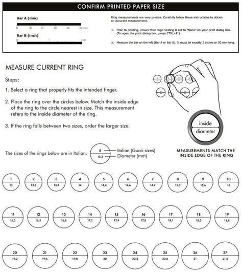 gucci ring size 25|gucci jewelry size chart.